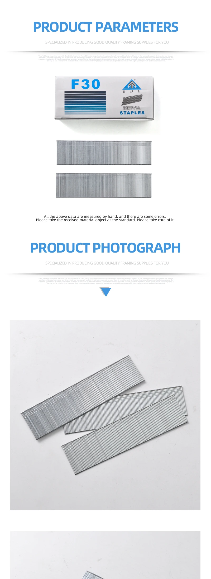 F30 Picture Frame Brad F Series Nails Photo Frame Accessories Buy F