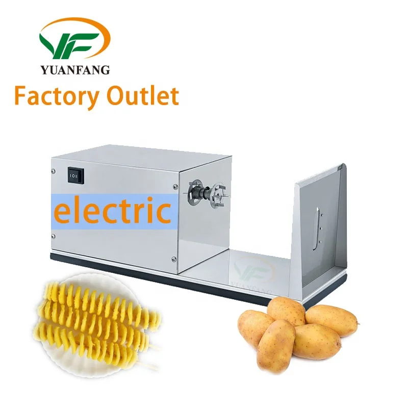 Factory Outlet Electric Spiral Potato Cutter Stainless Steel Tornado