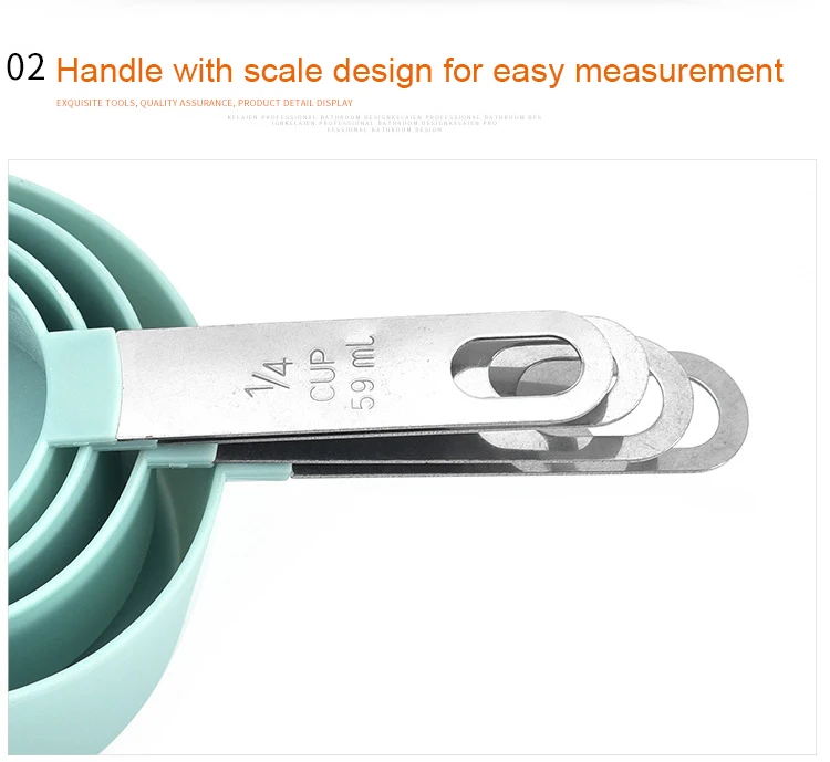 Best Selling Products High Quality Eco-friendly Kitchen Tools Feature Baking Tools Measuring Spoon Cup Set 