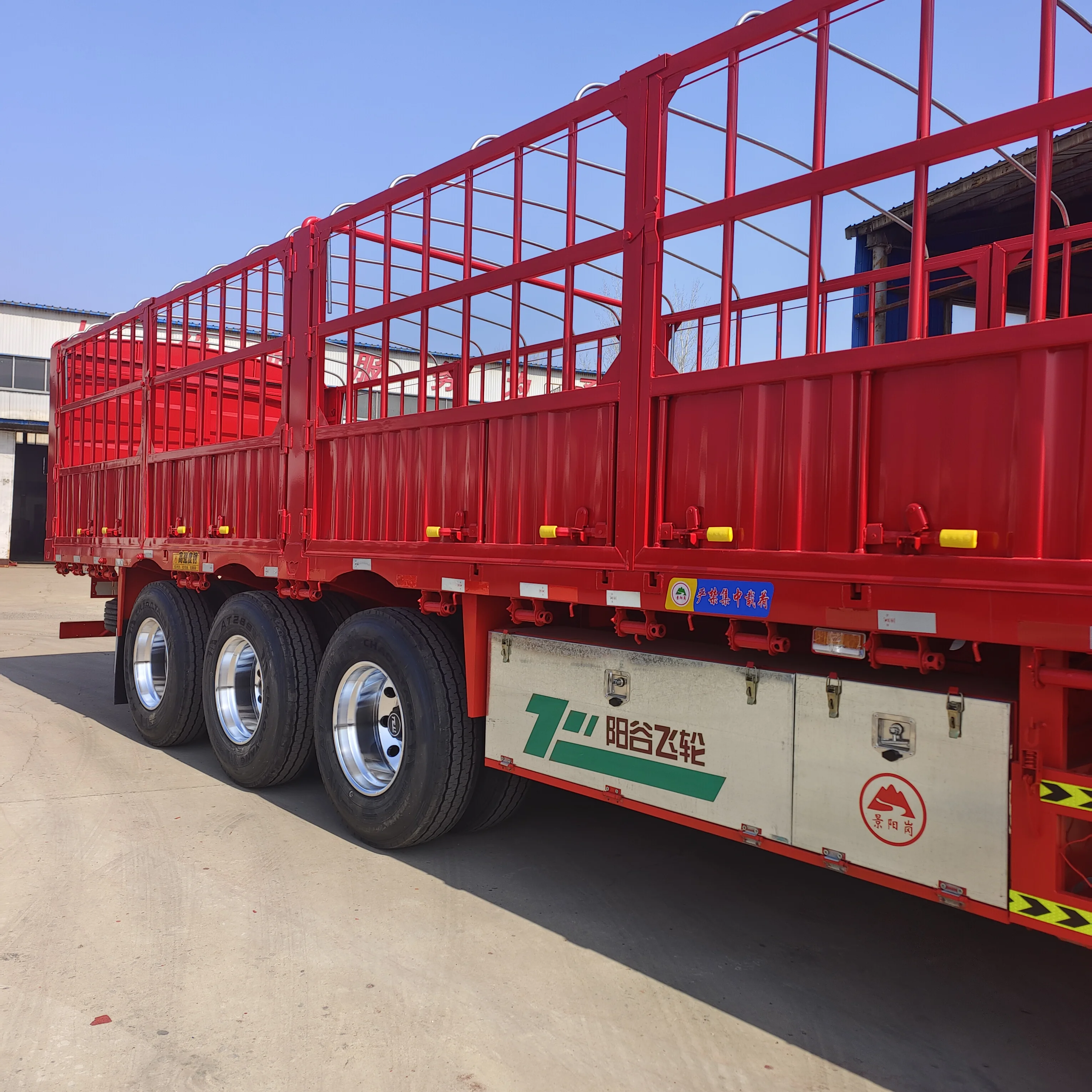 3axle General Truck Trailers 30/40 Ton Bulk Cargo Semitrailer Yanggu