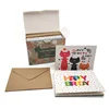 Custom Paper Happy Birthday Greeting Card and Envelope Sets