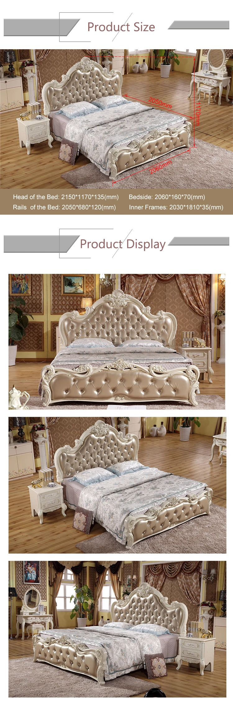 King Size Sets Mattress Bed Room Set Royal Wooden Prices Bedroom Furniture Luxury