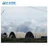 Long span geometric patterns space frame roof cover for coal yard