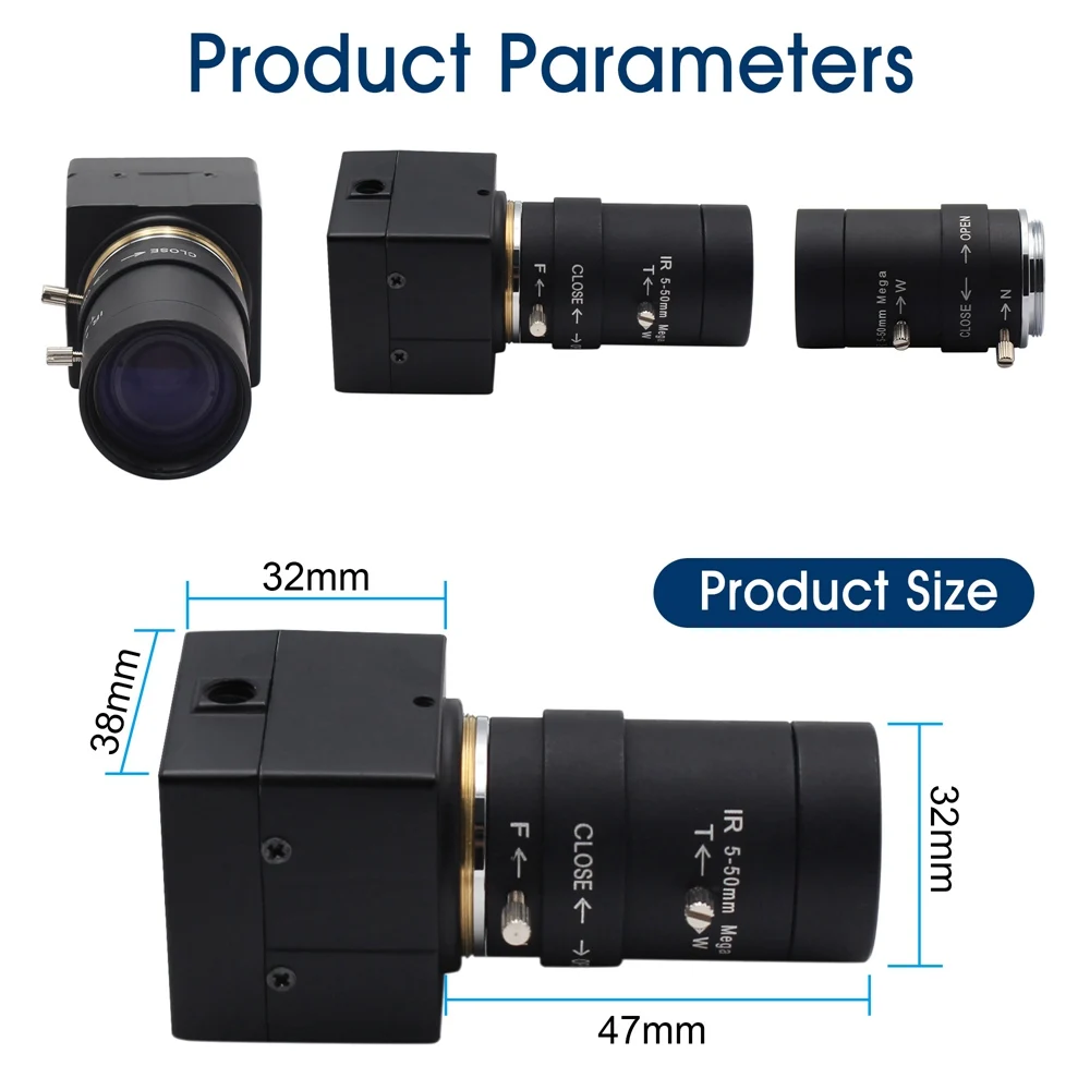 Elp Free Driver Imx179 High Definition 8mp Webcam 5-50mm Varifocal Manual  Focus Usb Zoom Camera For Industrial Machine Vision - Buy Zoom Camera,Zoom  Webcam Usb,8 Megapixel Usb Camera Product on Alibaba.com