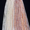 (5-6mm)white cultured natural real freshwater pearl strand string beads wholesale loose round fresh water freshwater pearl