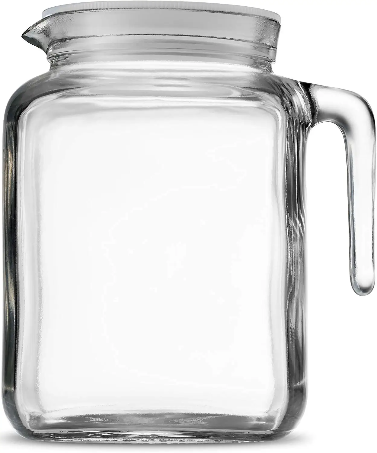 Hermetic Seal Glass Pitcher With Lid And Spout [68 Ounce] Great For Homemade Juice And Iced Tea