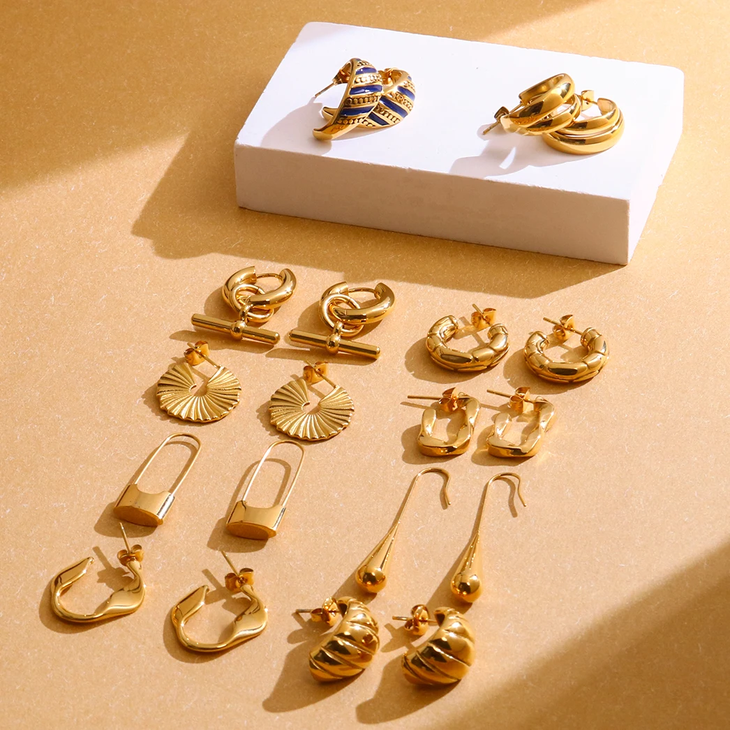 Powell Custom Oem Odm 18k Gold Plated Women Accessories Jewelry Non