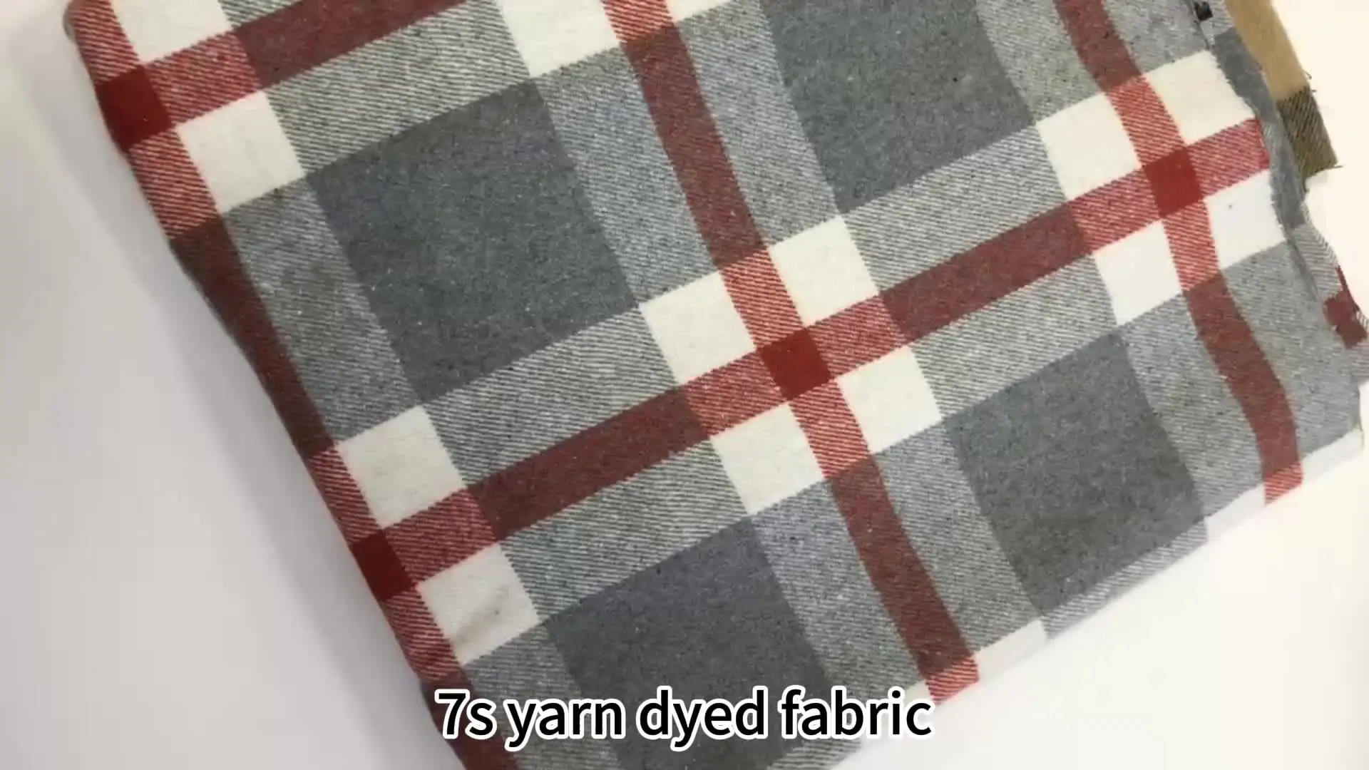 Wholesale Stock Polyester Cotton Materials 7s Woven Spun Flannel