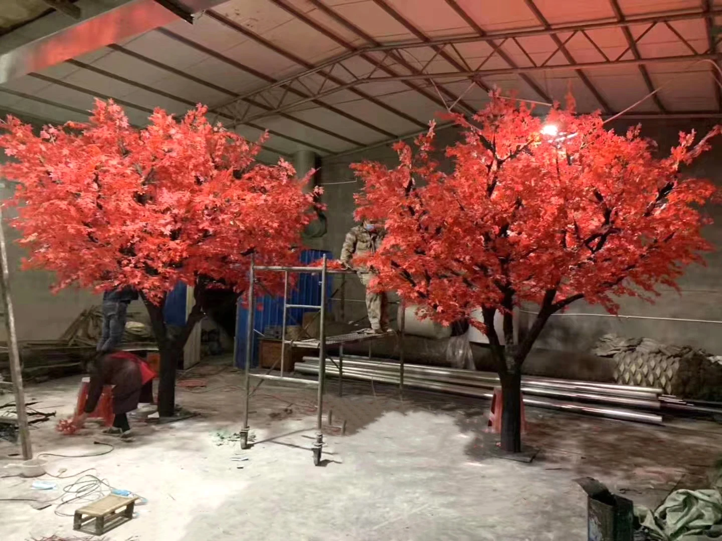 Autumn Large Outdoor Fake Artificial Japanese Red Maple Tree Buy