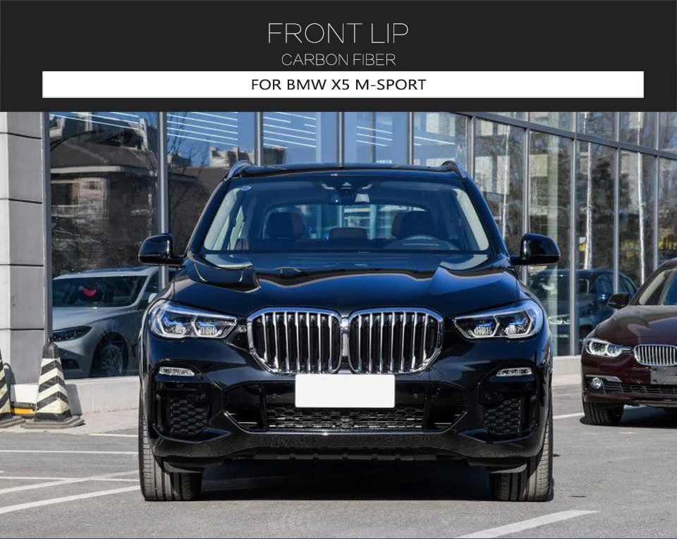 Carbon Fiber X5 Front Bumper Lip Spoiler For Bmw X5 Xdrive40i50i M Sport Utility 4 Door 2019 5655