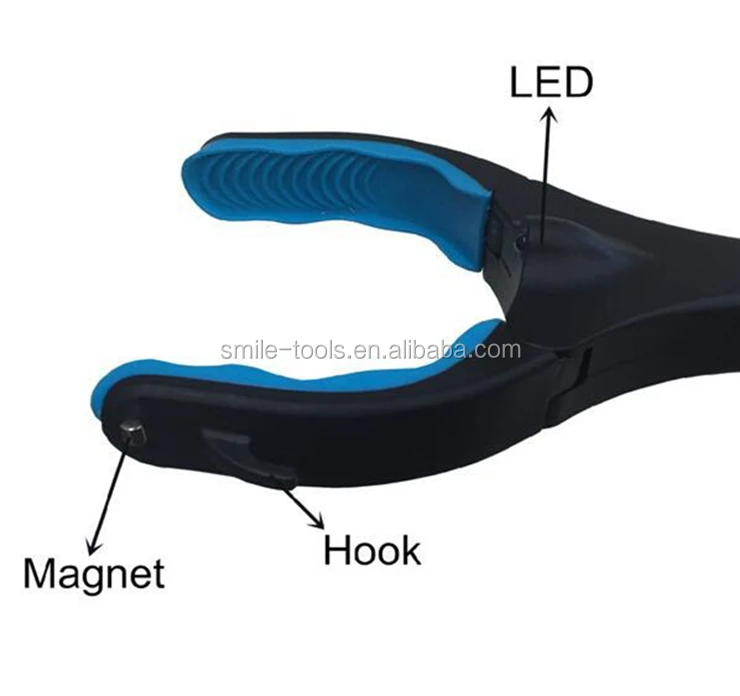 33 Inches Folding Reacher Grabber Pick Up Tool with Led