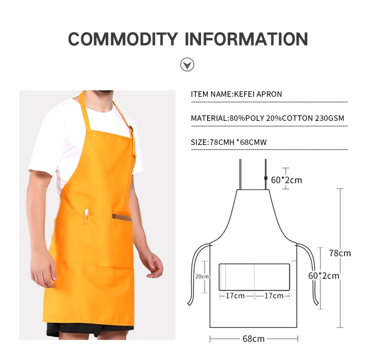 Wholesale High Quality Custom Logo Cleaning Kitchen Apron Buy Bib