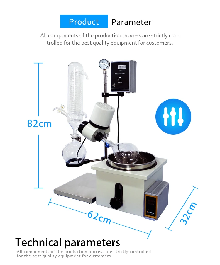 Factory direct supply desktop dry ice condenser rotary evaporator