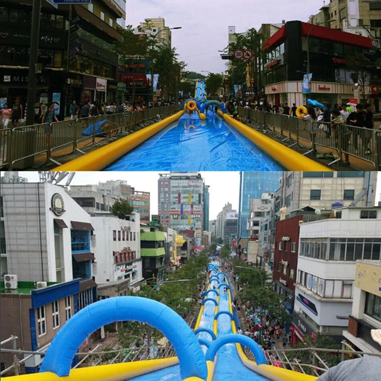 Summer inflatable slip n slide for adult inflatable water slide the city