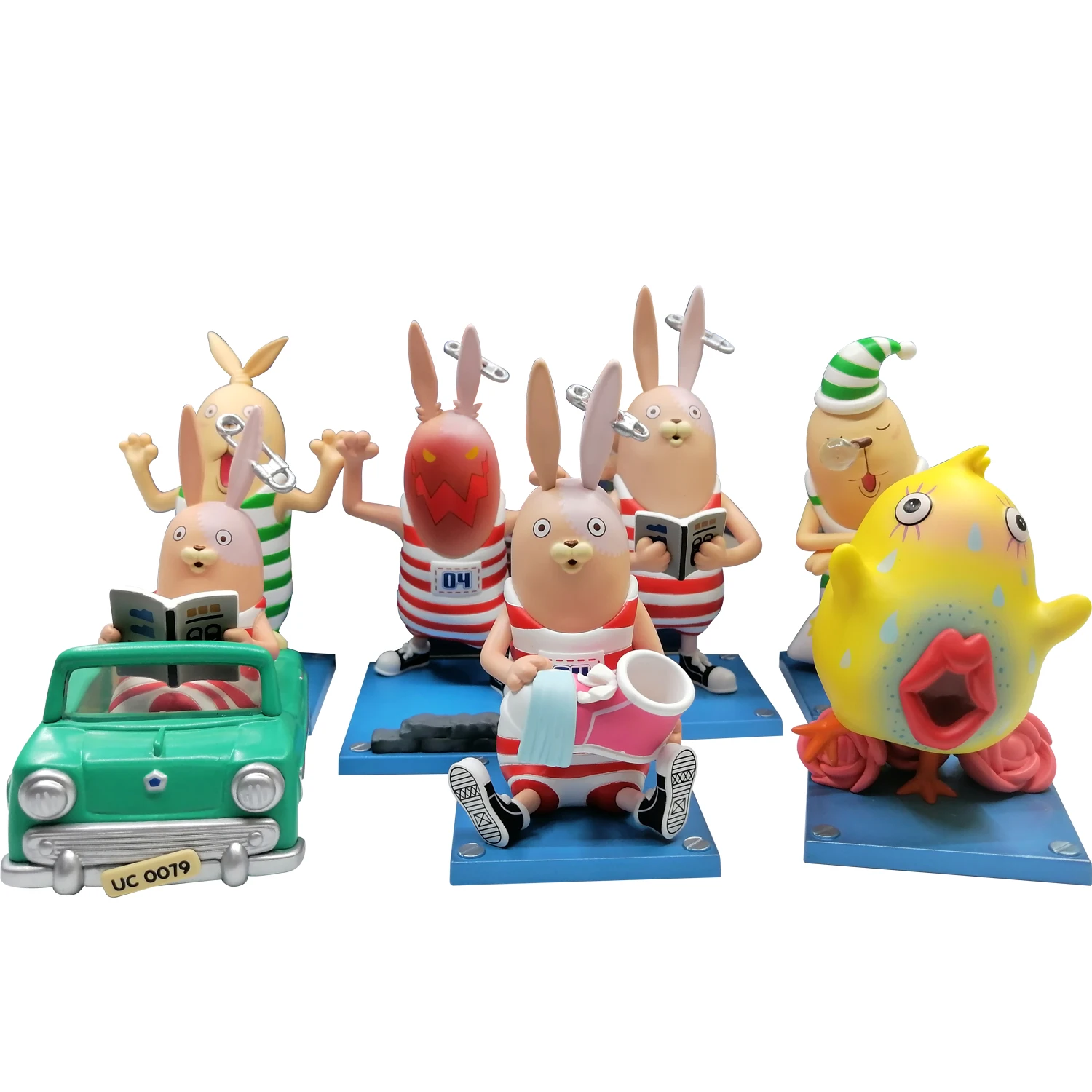 ウサビッチ　GIMMICK TOY OEM Custom 7pcs USAVICH Anime Figure Toys - Unique PVC