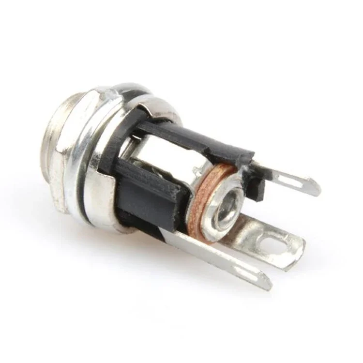 Dc025m Dc025m Dc Power Supply Jack Socket Female Panel Mount 3pin Electrical Socket Connector