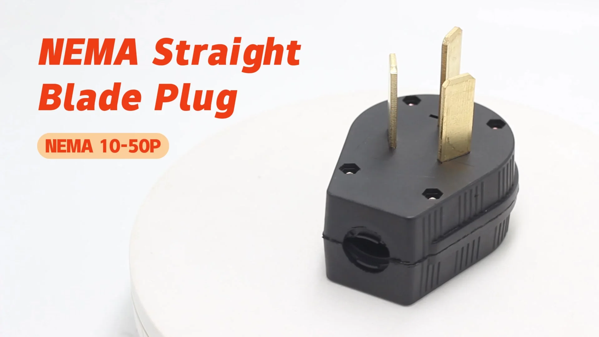 Nema 10-50p 50a Twist Lock Replacement Male Plug - Customizable Oem