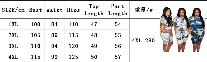 2021 New arrival plus size summer women clothing Women's Casual Letter Newspaper Printed top Shorts 2 piece set