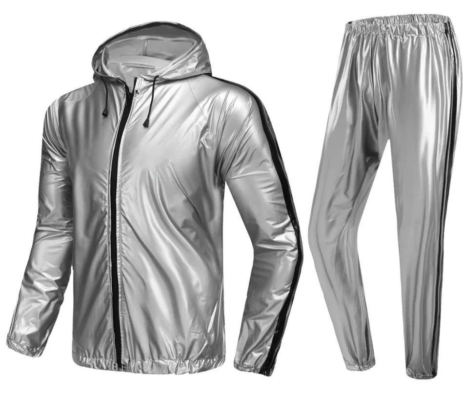 Heavy Duty Sweat Sauna Suit for Men Women Exercise Gym Suit for Fitness CAMEL CROWN Weight Loss Sweat Suit 