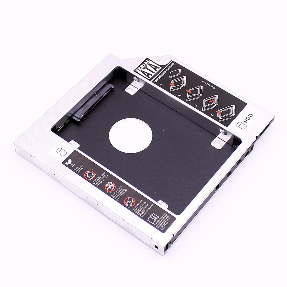 Aluminum 2nd Hdd Caddy 12.7mm Sata 3.0 Optibay Hard Disk Drive Box