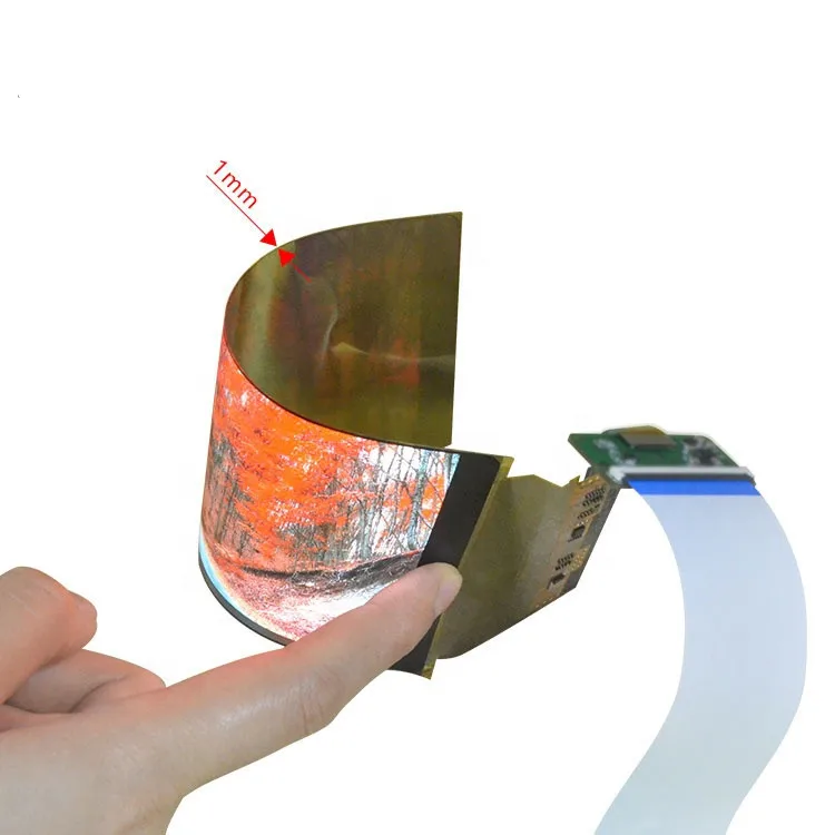 360 Degree Bendable 6 Inch Flexible Oled Display 2k Resolution Mipidsi