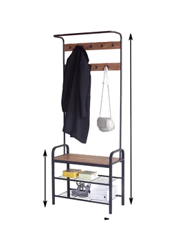 New Home Furniture Design Metal Coat Rack With Wooden Shoe Bench Hall Tree For Sale Buy Coat Rack With Shoe Bench Metak Coat Rack Metal Hall Tree Product On Alibaba Com