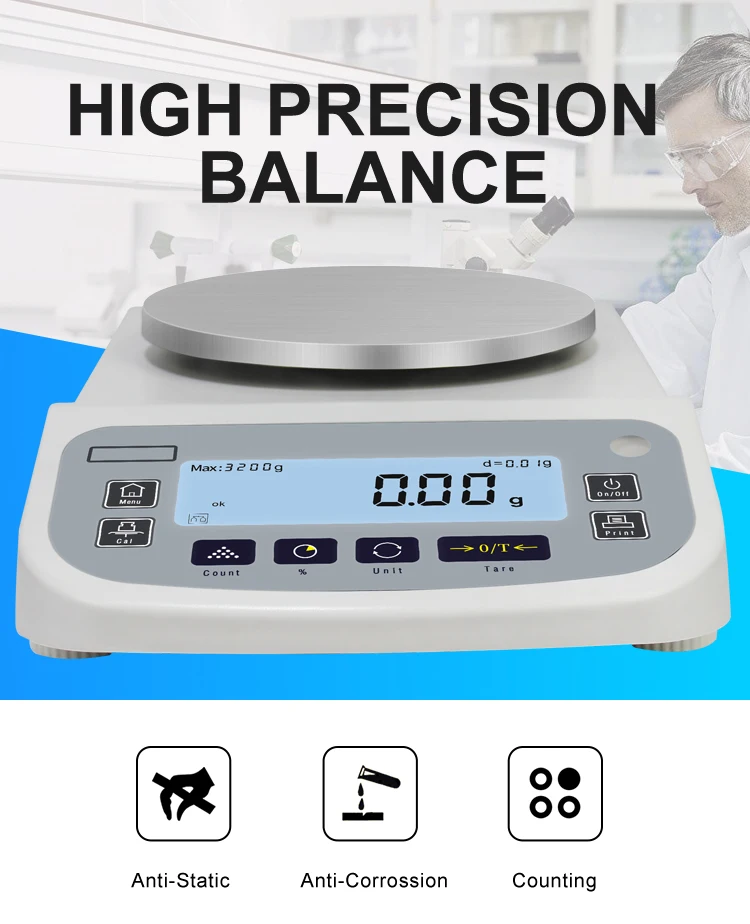 1200-10200g 0.01g High Precision Gold Jewelry Weighing Scale Electronic Analytical Counting Balance