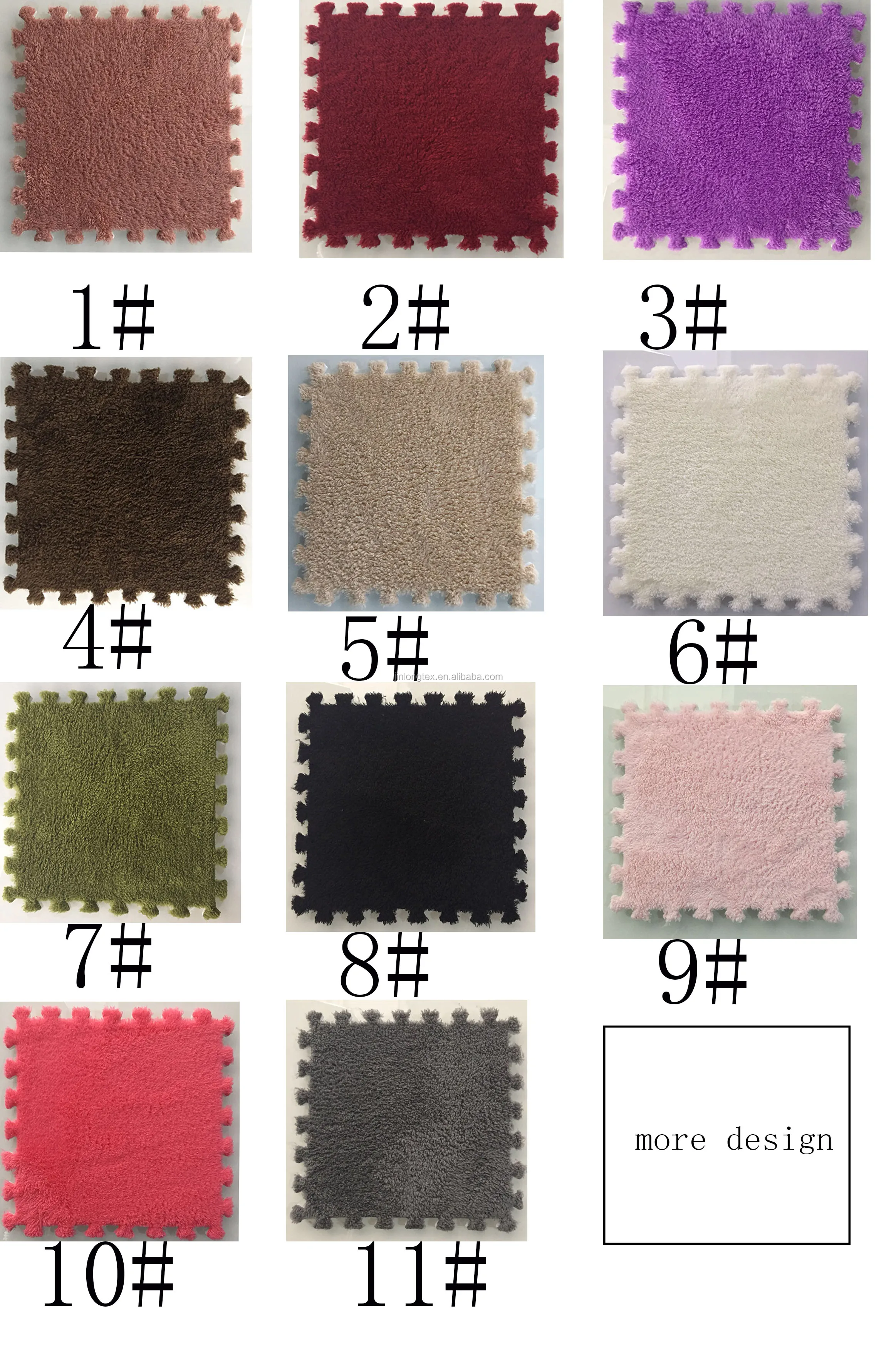 colorful foam living room carpet with plush