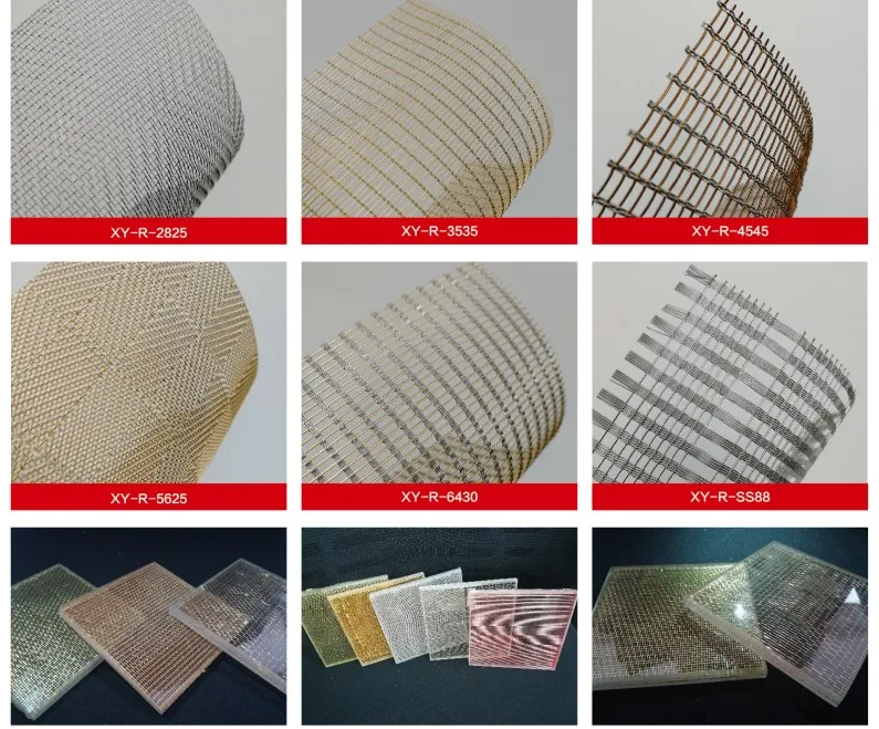 Copper Mesh Decorative Metal Mesh Laminated Glass Copper Wire Mesh