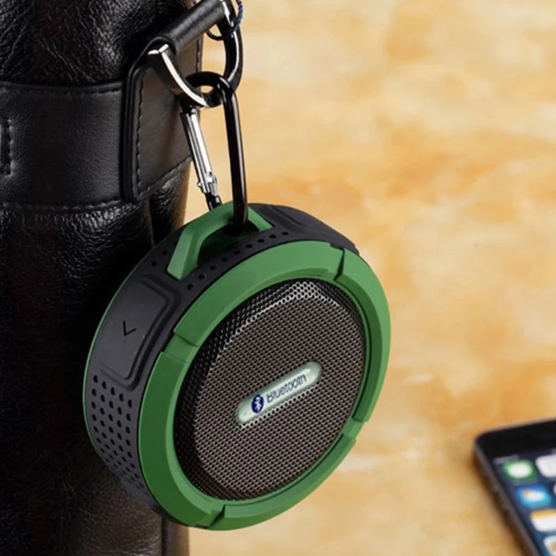 C6 Portable Wireless Bluetooth Speaker With Calls Handsfree and Suction Cup Waterproof Shower Mini outdoor Plastic Speaker - ANKUX.COM