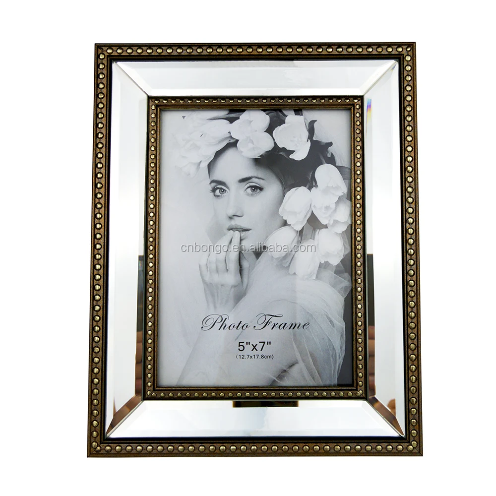 Factory Bulk Wholesale Mirror Decorated Foam Picture Frames For