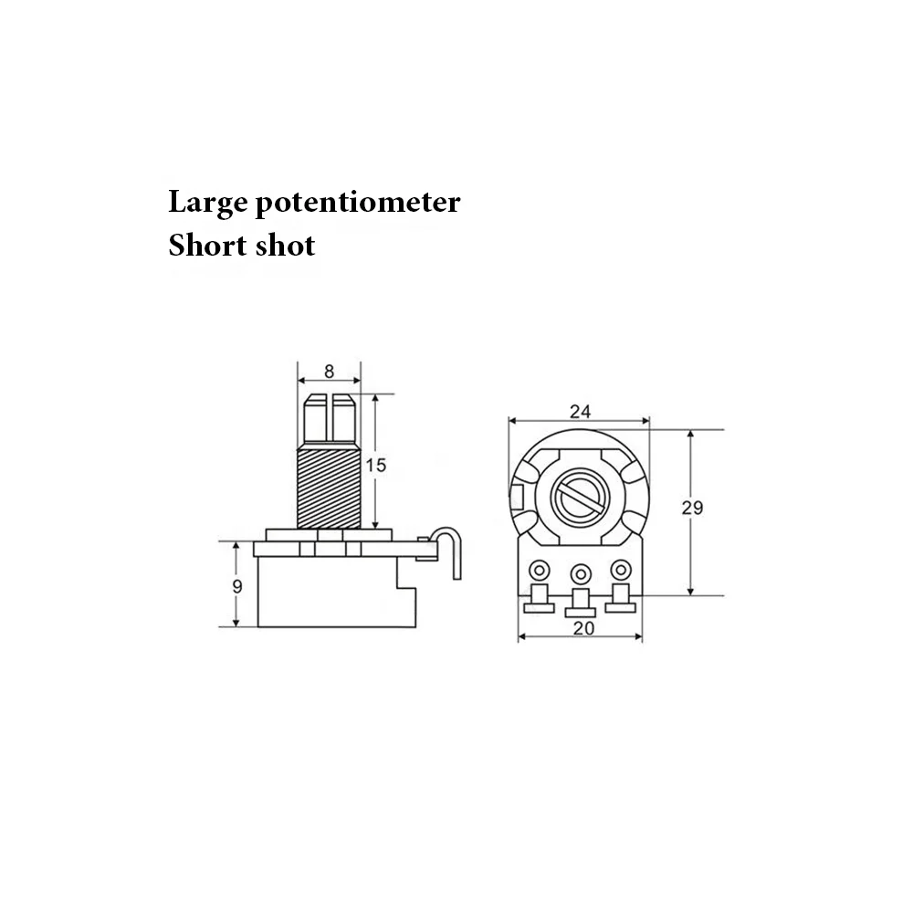 Taidacent Guitar Knobs Potentiometer Knob Electric Bass Knob Tone