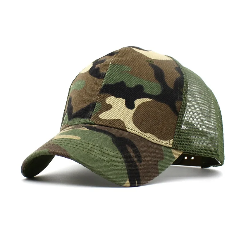 Camouflage Baseball Hats For Hunting Fishing Outdoor Activities Mesh ...