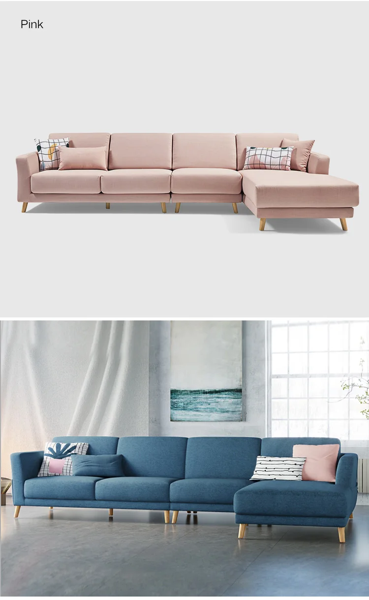Living Room Furniture Settee Sofa Factory Price Modern Sectional Sofa 5 - 15 Days Solid Wood Feet European Style Fabric Modular