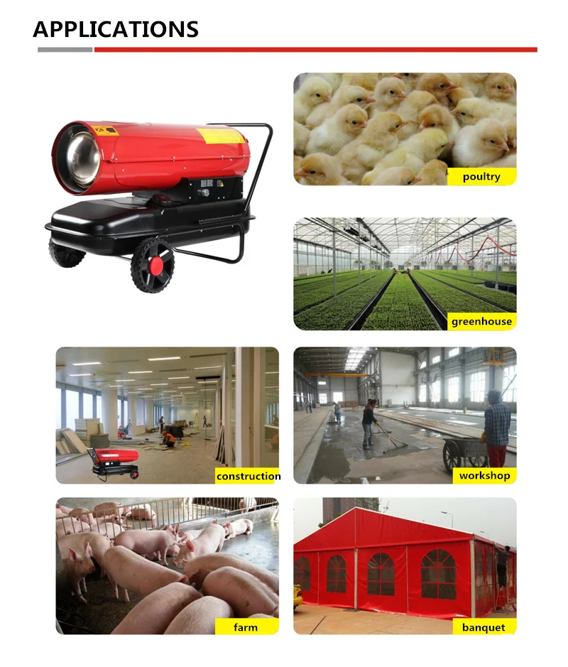 Freestanding Heating Electric New Industrial Diesel air Heater Portable Heater Industrial Air Heater