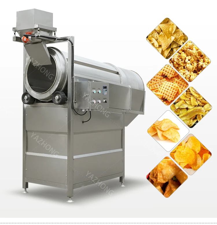 Best Selling Snack Fried Food Seasoning Flavor Tumbler Coating Machine Buy Snack Seasoning