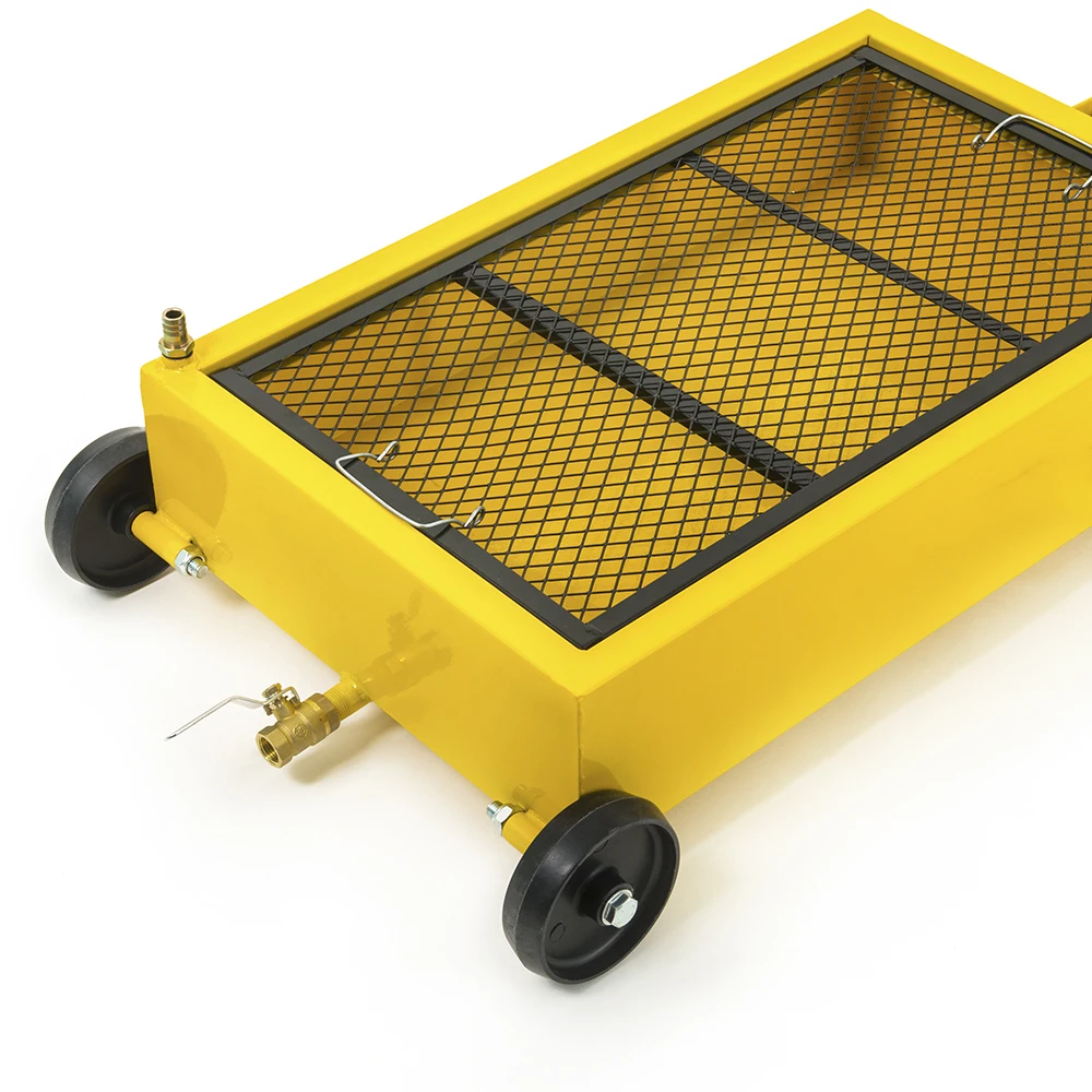 Foldable Hand Swivel Casters Wheels 17 Gallon Large Capacity Pan Container For Car Suv Trucks