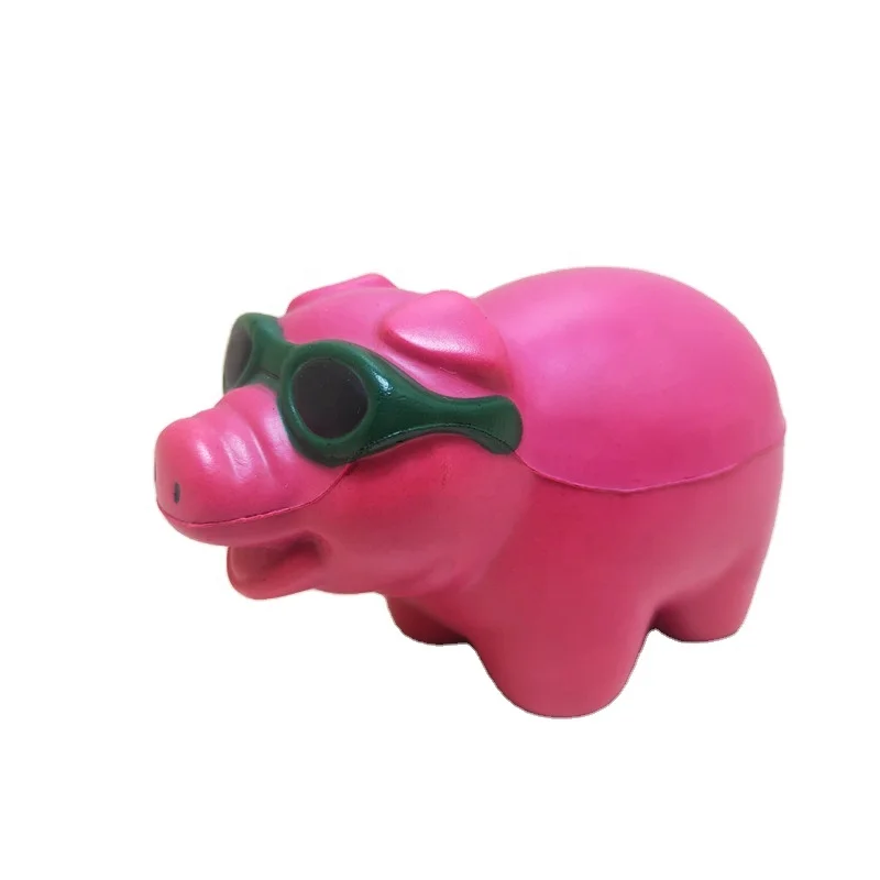 Custom Squishy New Design Custom Promotional Pu Pig Stress Ball Animal