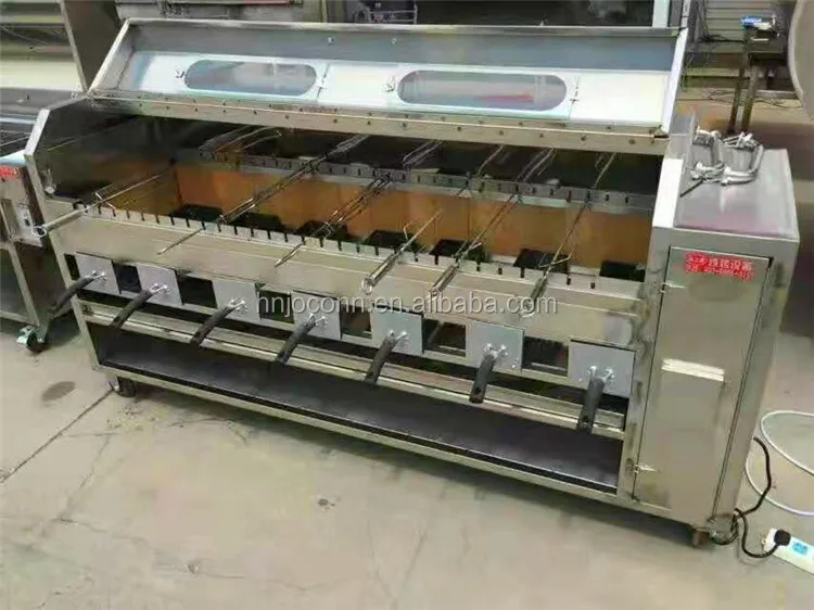 Gas Charcoal Pig Meat Roasting Machine/ Rotary Sucking Lamb Roaster Machine / Rotary Charcoal