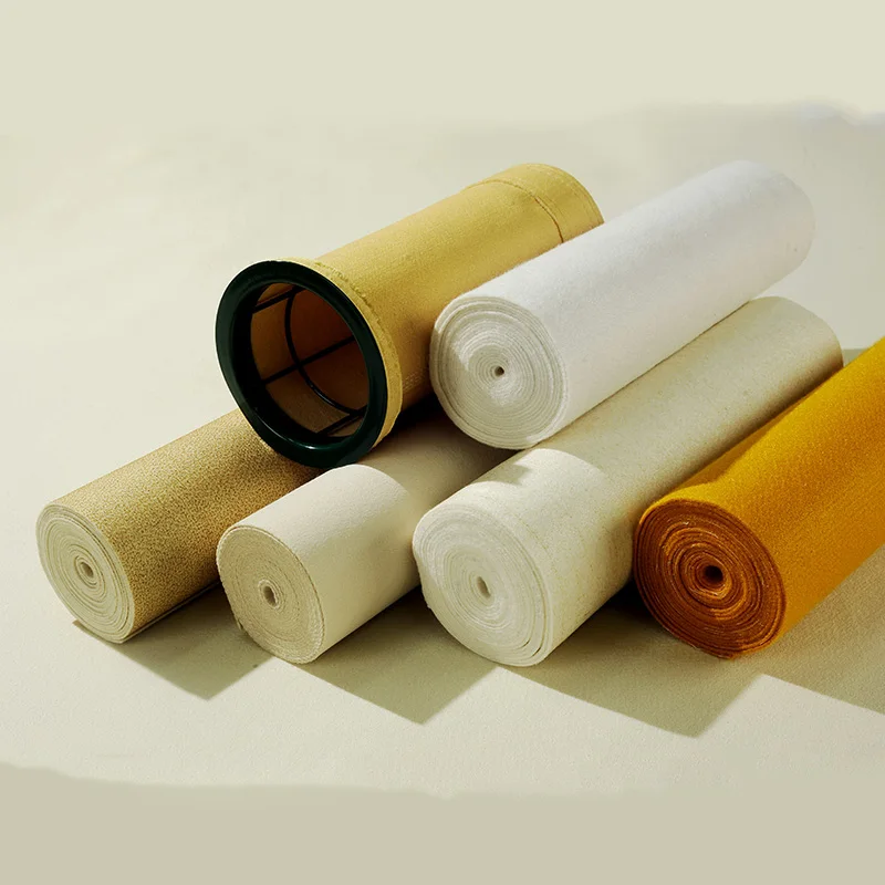 5.5 마이크론 니들 펀칭 처리 펠트 여과포 P84  아라미드 PPS FMS 4