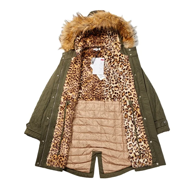 
2020 lady long faux down parka outwear coat winter windproof hooded plus size jackets lades 