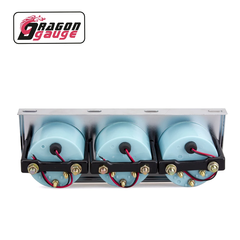 Dragon Gauge Car Instrument Cluster 3in1 Voltmeter Water Temp Oil