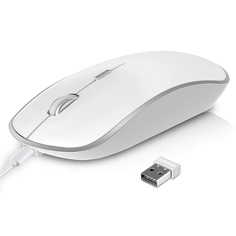 4g 电脑鼠标无线光学鼠标,超薄静音无线鼠标带 usb nano 接收器