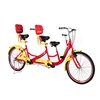 Steelt tandem sharing two seat touring bike