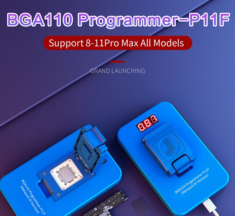 New hot selling JC BGA110 Programmer P11F For iPhone 8-11Pro Max for iPad Air 3/mini 5