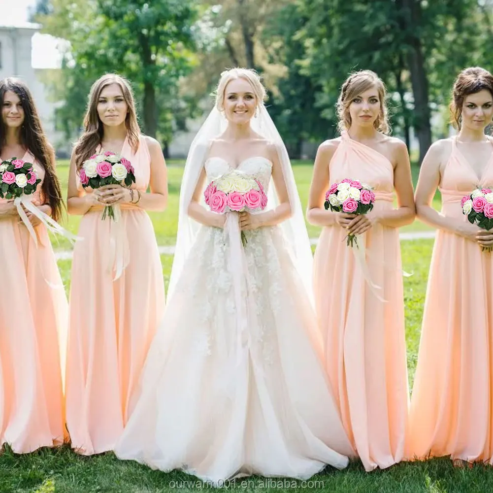 Свадебное платье в цветах