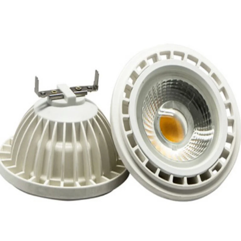 Ultra bright 9-15w AR111 led downlight dimmable G53 GU10 base spotlight DC12V/85-265v bulb light recessed ceiling light source