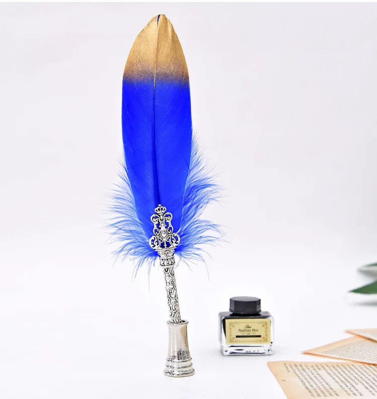 Eco-friendly Most Popular Vintage Feathers Fountain Quill Dip Pen ...