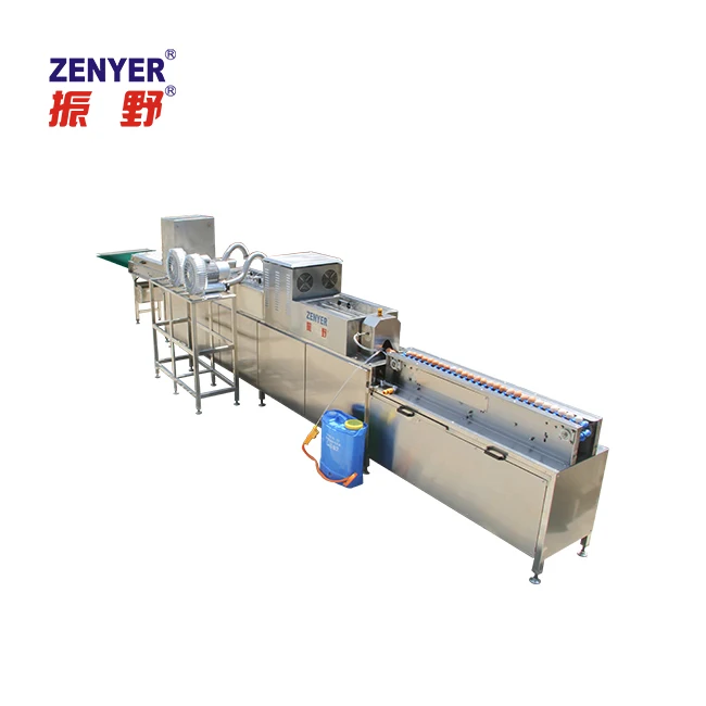 
low-consumption egg washing machine with candler 
