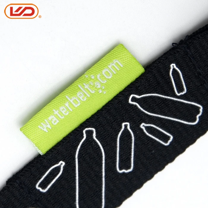 Adjustable recycled PET water cup hanging plastic bottle neck lanyard waterbelt shoulder strap